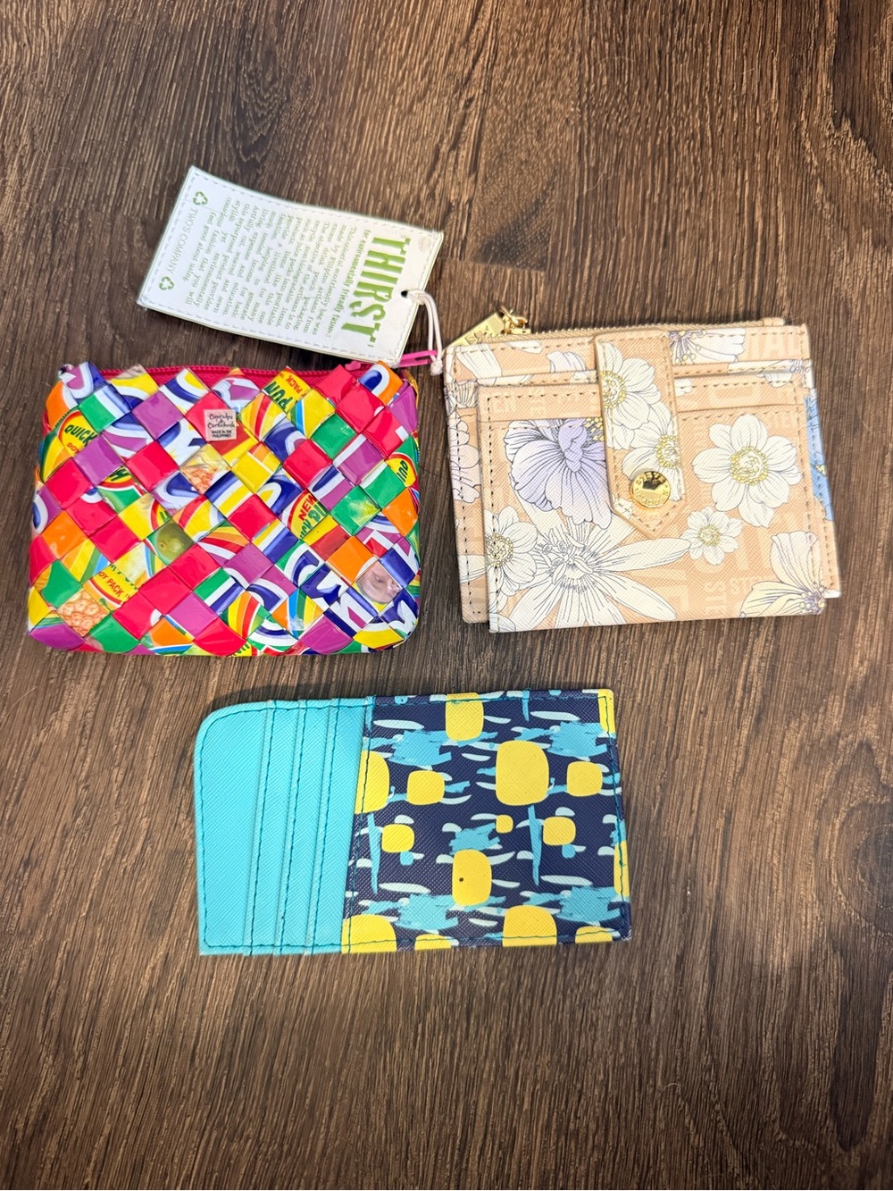 Multi-Color Woven Coin Pouch/ Wallets